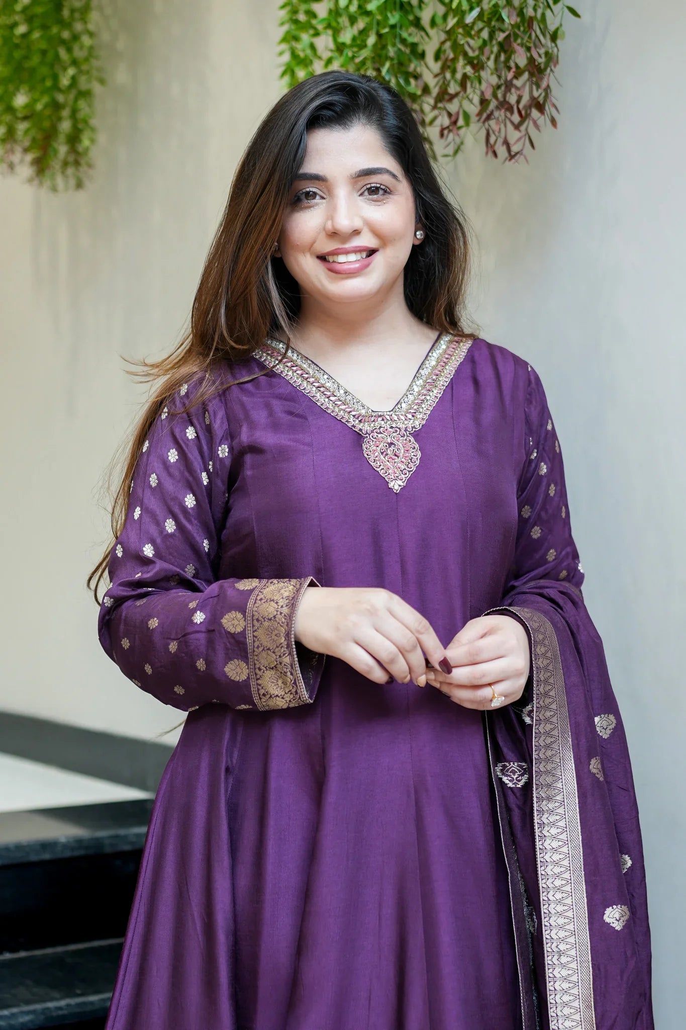 Magnificent Banarasi Silk Embroidery Suit Set