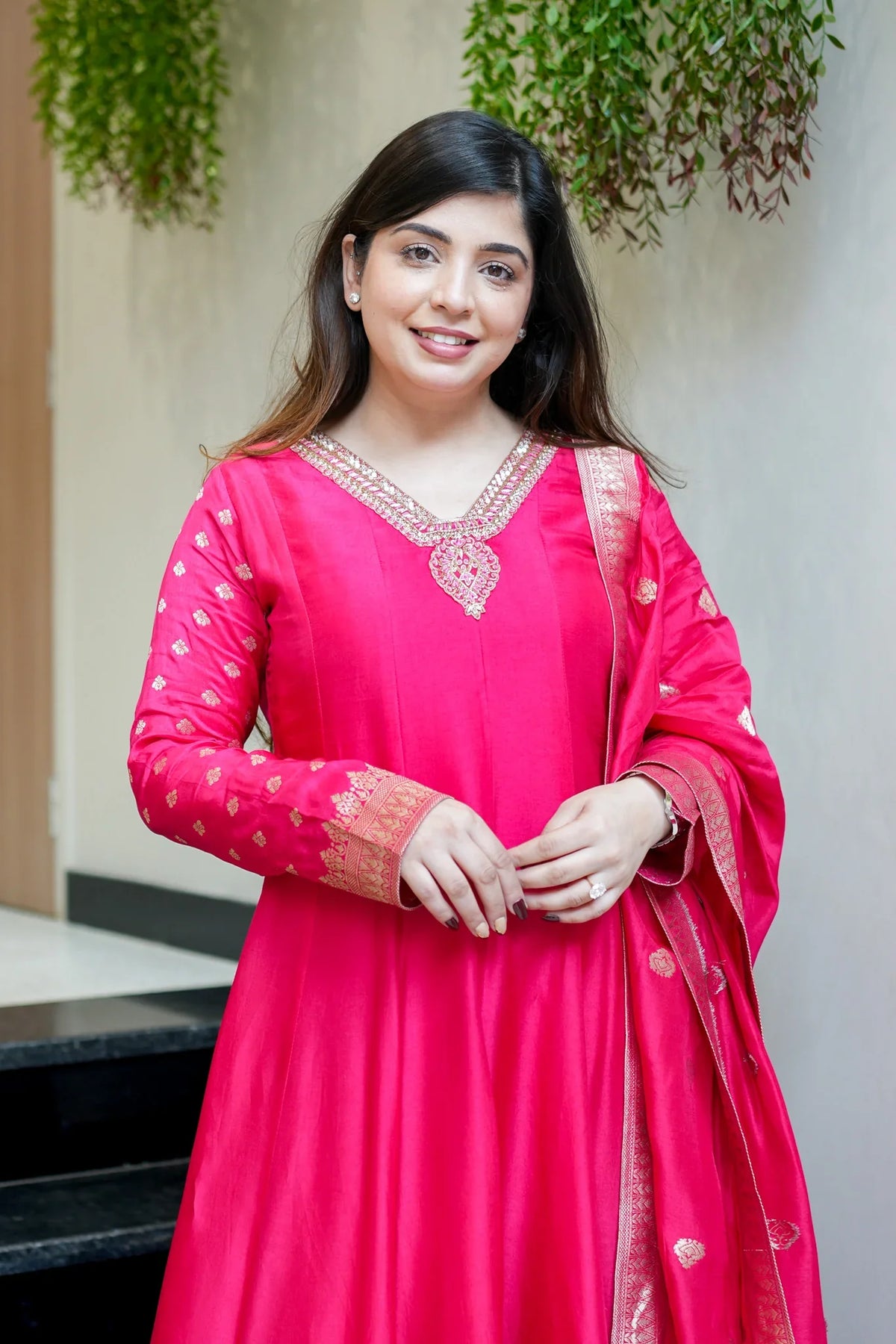 Magnificent Banarasi Silk Embroidery Suit Set