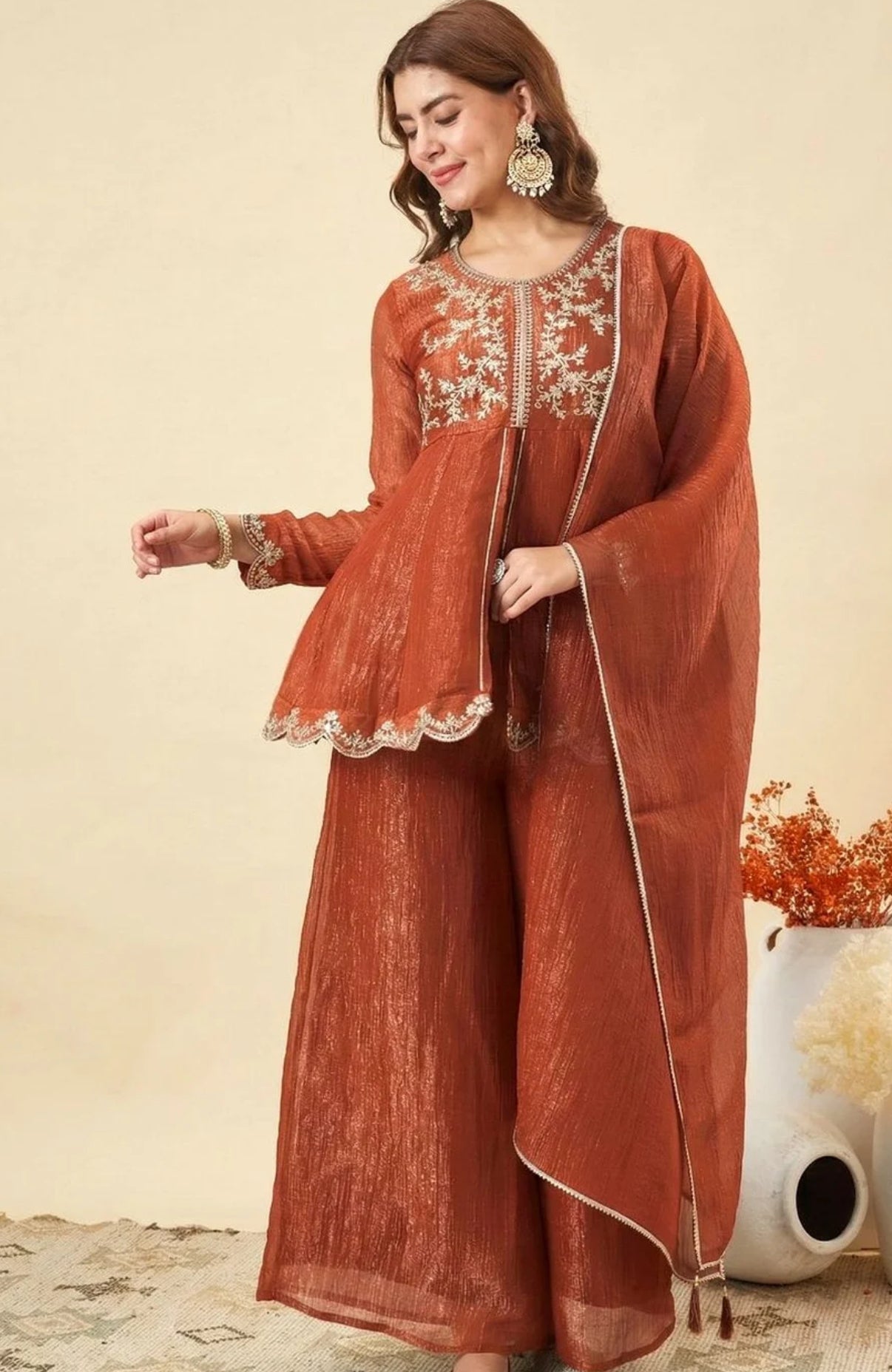 Mridula Heritage Emberoidery Sharara Set