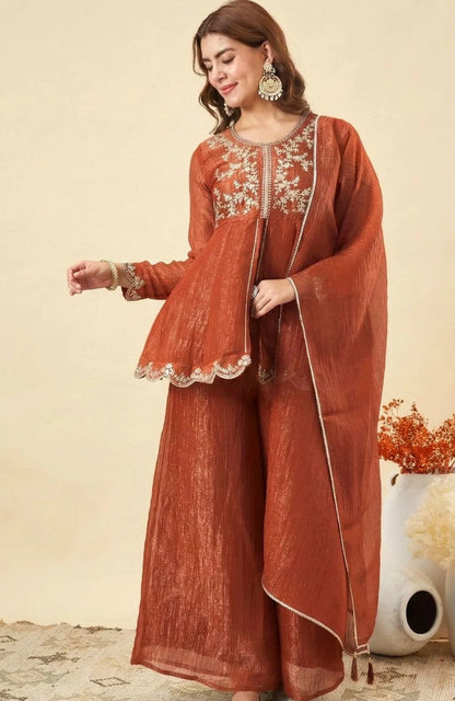 Mridula Heritage Emberoidery Sharara Set
