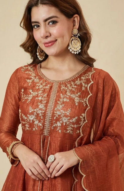 Mridula Heritage Emberoidery Sharara Set