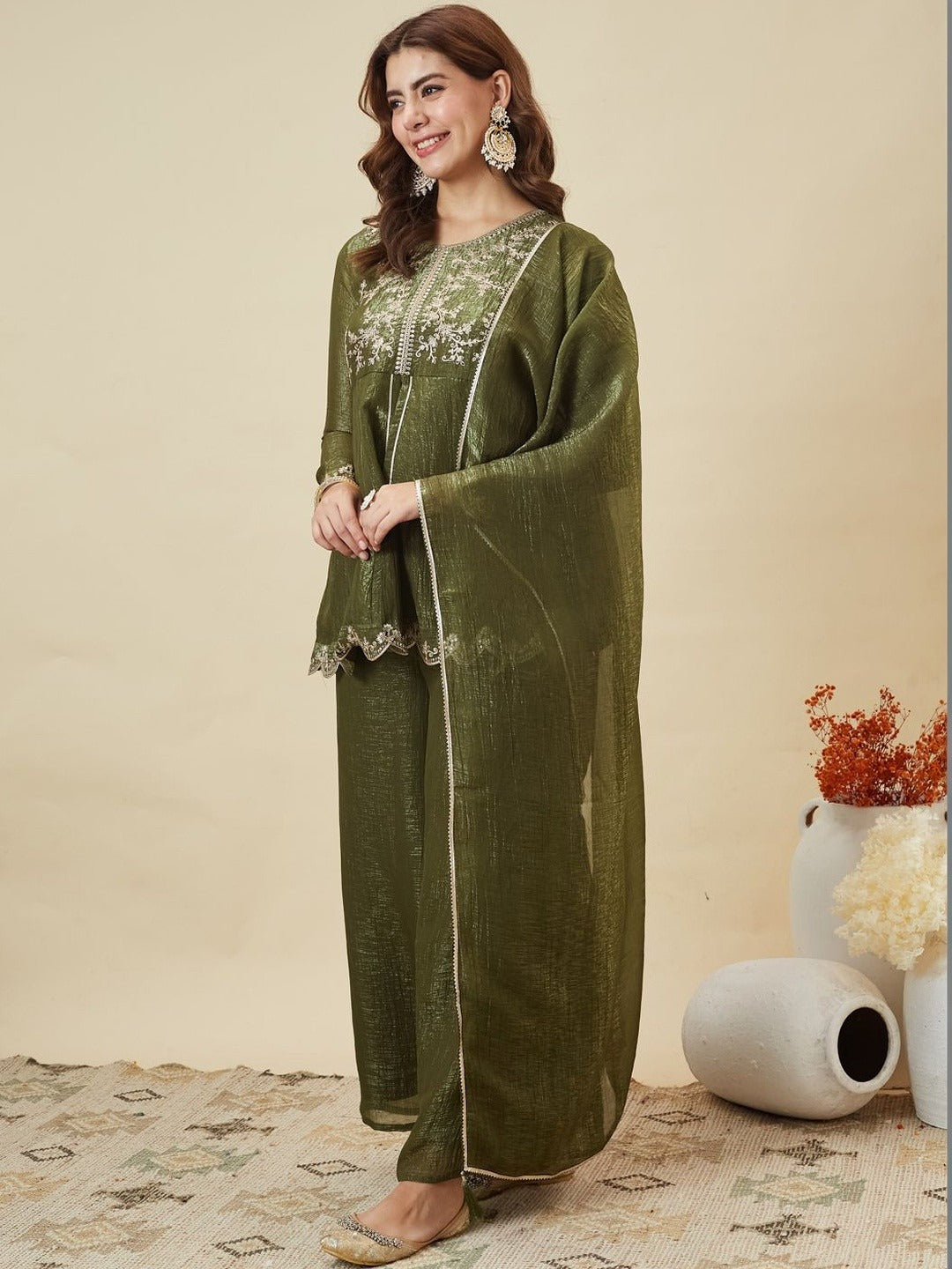 Mridula Heritage Emberoidery Sharara Set