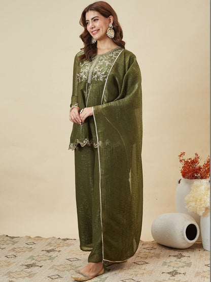 Mridula Heritage Emberoidery Sharara Set