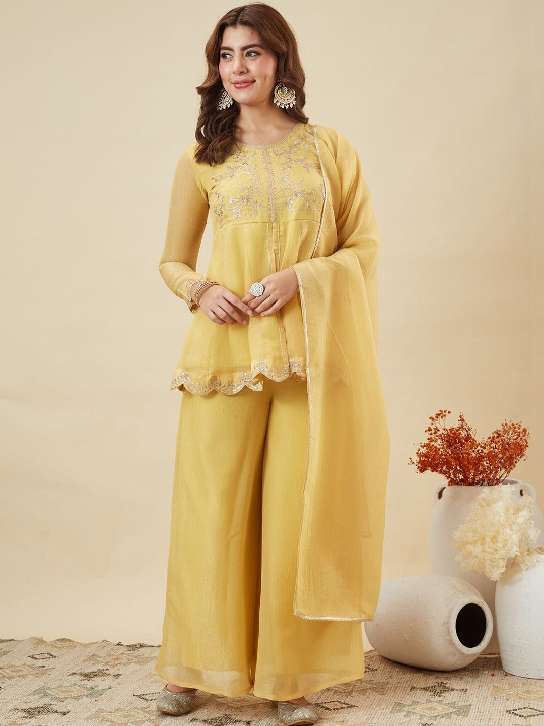Mridula Heritage Emberoidery Sharara Set