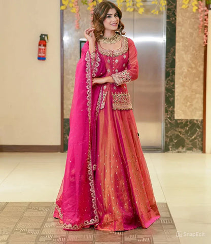 Royal Ethnic Suit Set with Trendy Embroidery Work