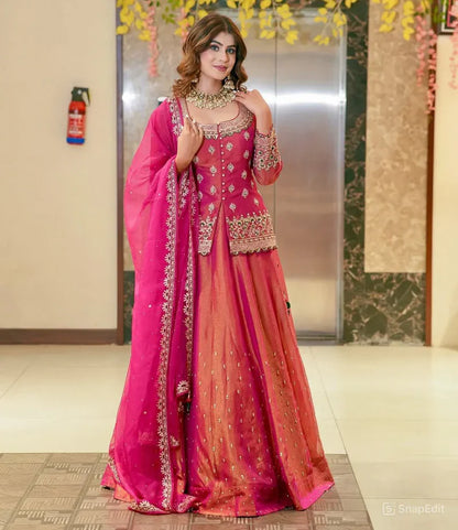 Royal Ethnic Suit Set with Trendy Embroidery Work