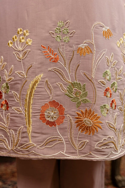 Very Good-Looking Viscose Silk Embroidery Suit Set