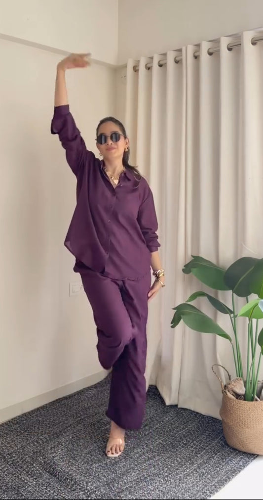 Very Elegant Daily-wear Cotton Cord Set