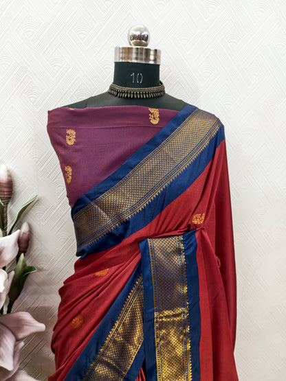 Very Magnificent Zari Weaving Banarasi Silk Saree With Tassels