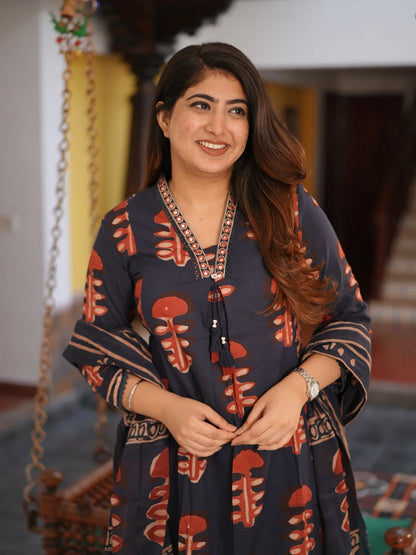 Vary Beautiful Pure Mul Cotton Jaipuri Block Print Suit Set