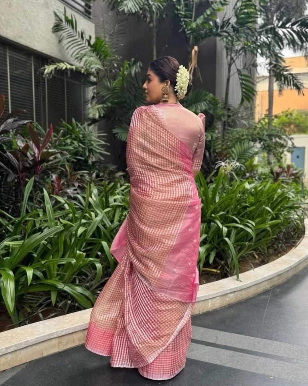Most Stylist Nayanthara Inspired Cotton Silk Saree