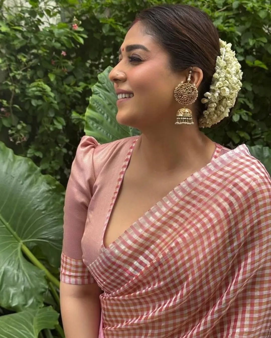 Most Stylist Nayanthara Inspired Cotton Silk Saree