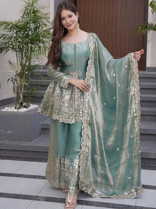 Sitara Mahal Embroidered Sharara Set