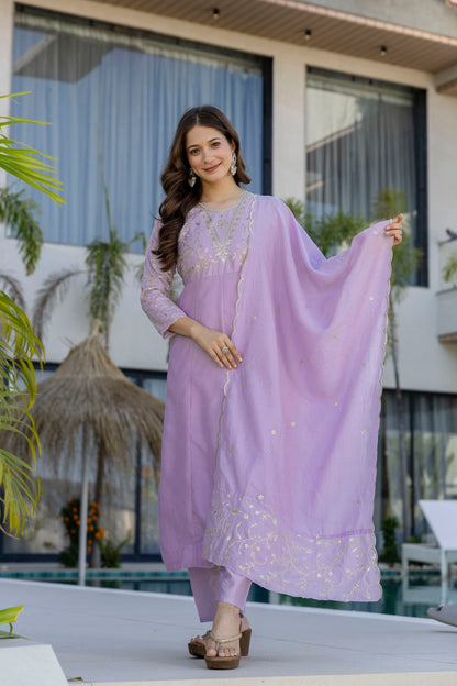 Florenza Grace Embroidered suit set