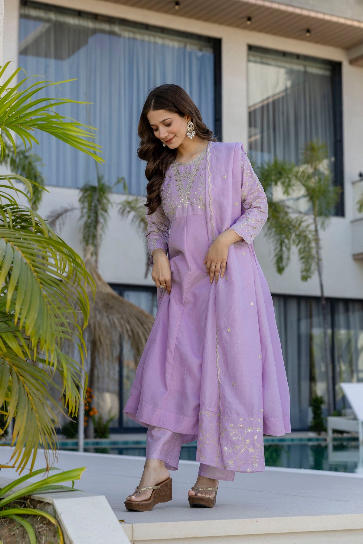 Florenza Grace Embroidered suit set