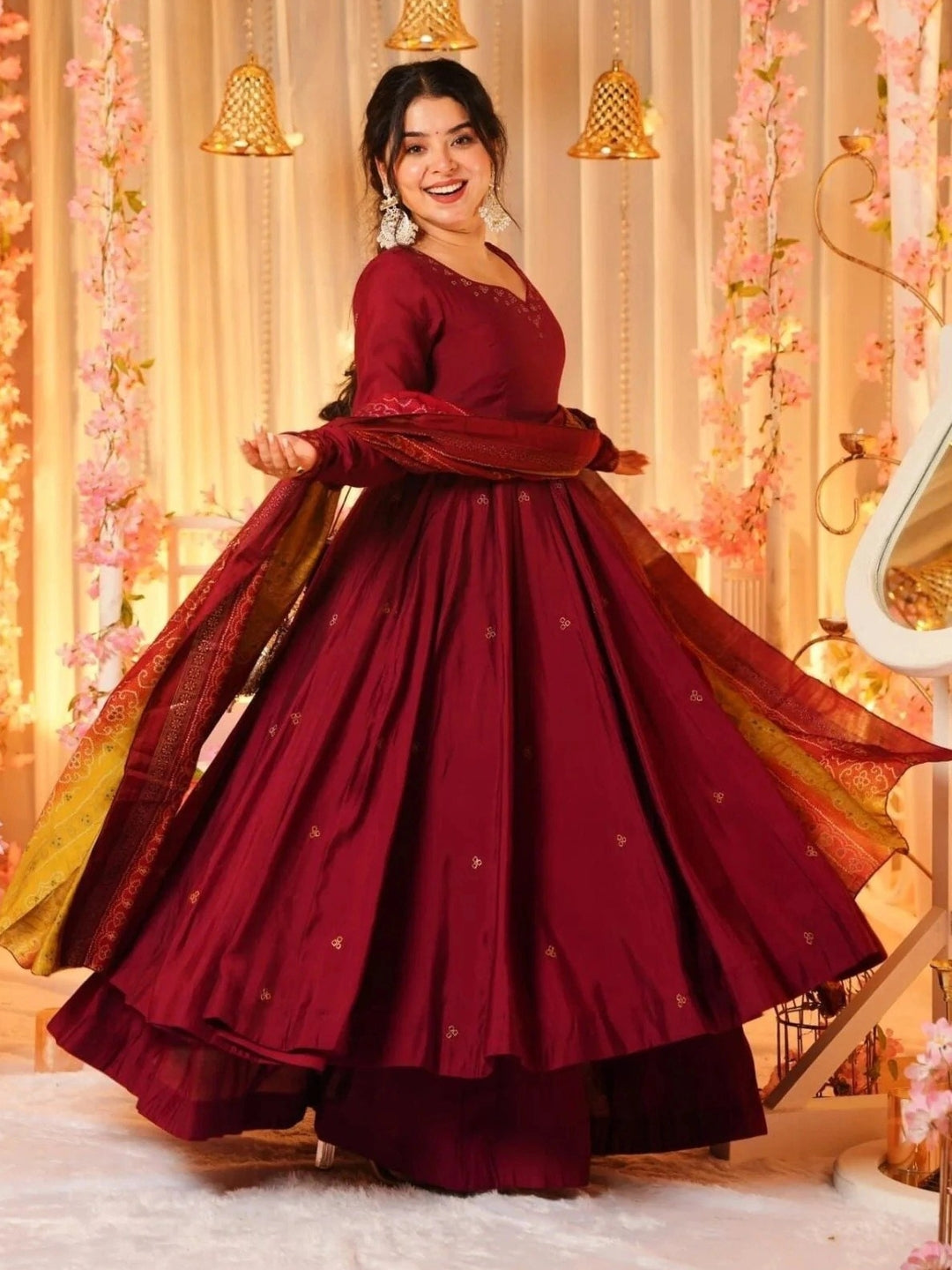 Very Ravishing Viscose Embroidery Suit Set