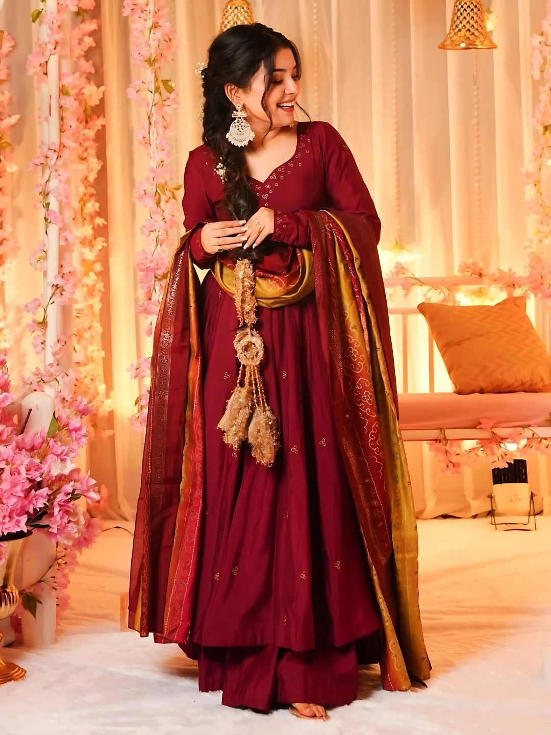 Very Ravishing Viscose Embroidery Suit Set
