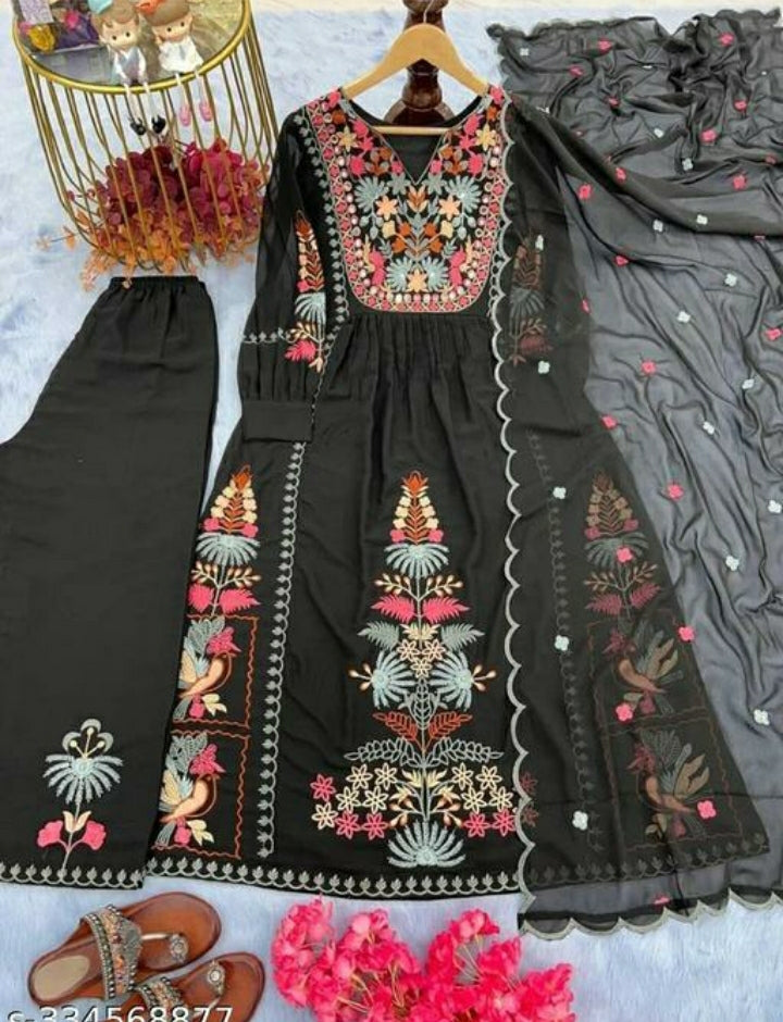 Most Beautiful Georgette Embroidary Kurta Set