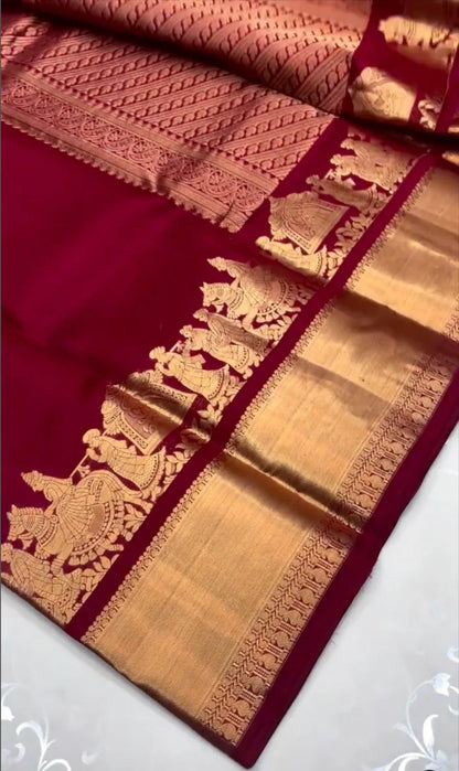 Most Beautiful ViralSoft Silk Saree With Classic Blouse Piece
