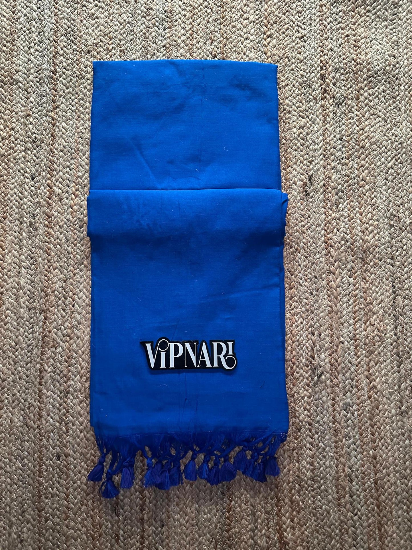 Most Elegant Handloom Cotton Saree With Stitched Designer Handwork Blouse