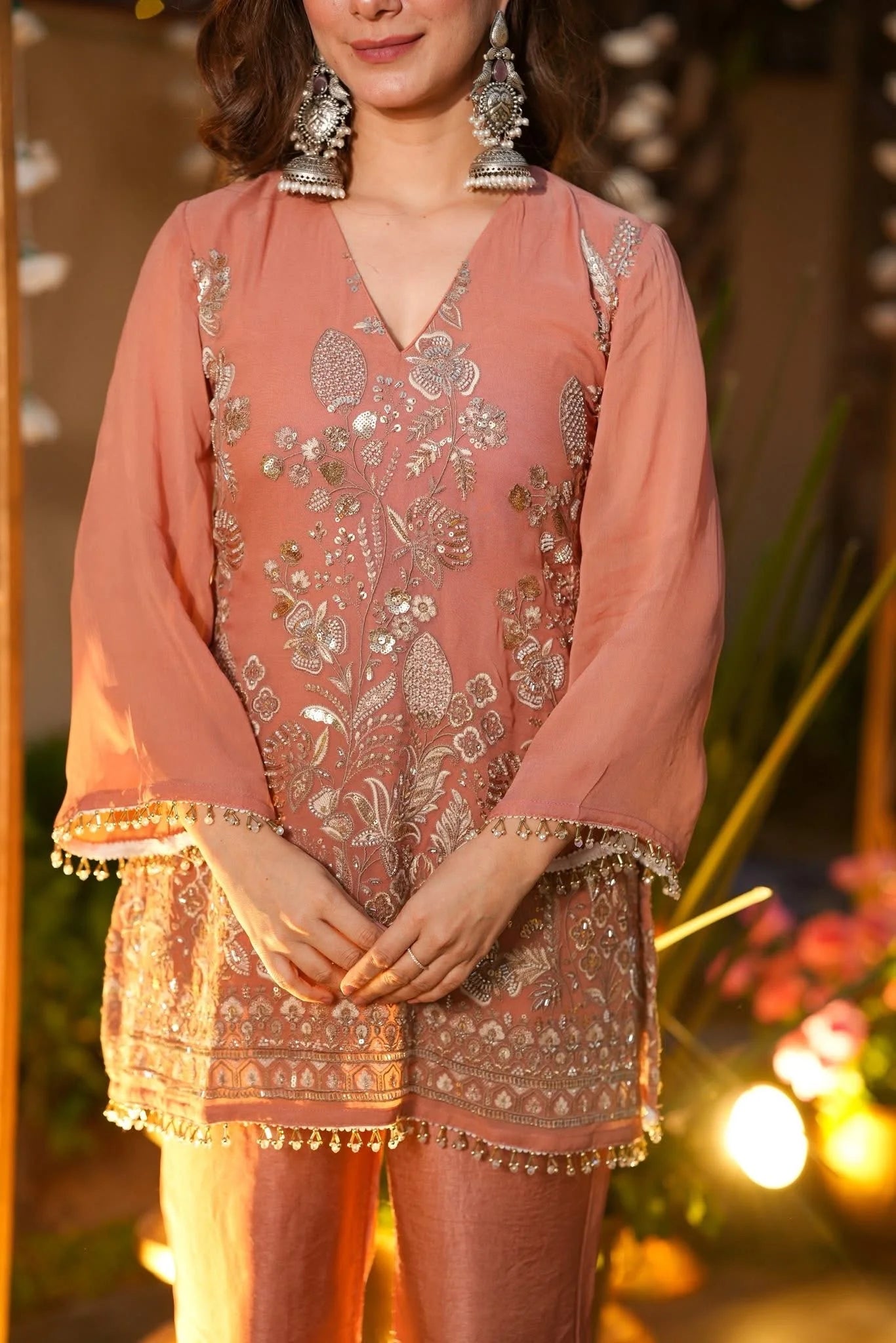 Blush Royale Festive Embroidered Cord Set