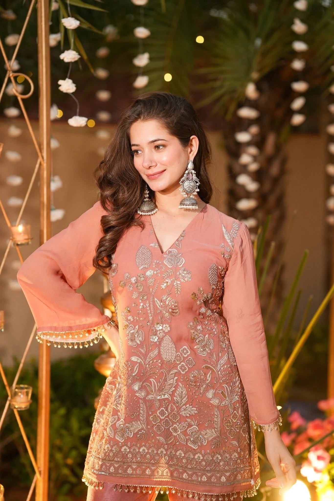 Blush Royale Festive Embroidered Cord Set