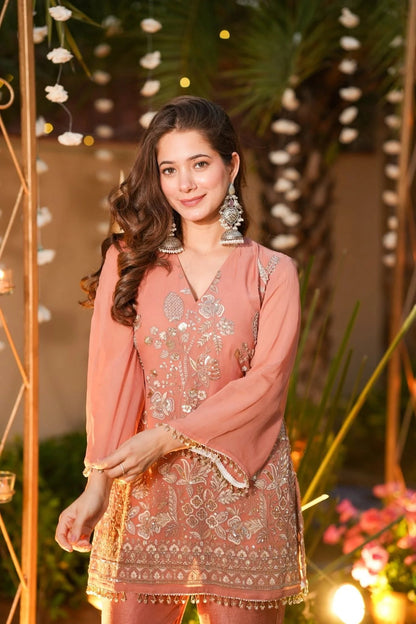 Blush Royale Festive Embroidered Cord Set