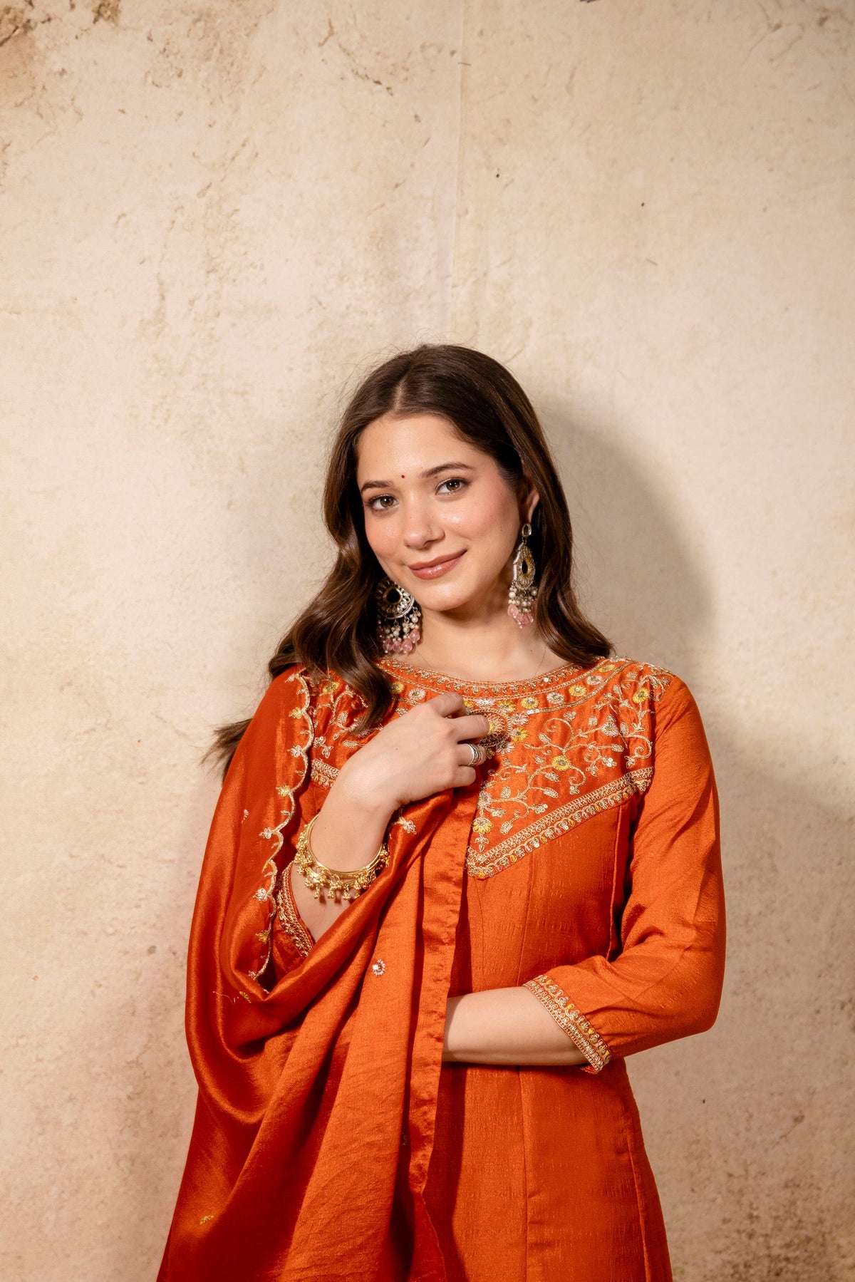 Noor Bagh Embroidered Vichitra Silk Suit Set