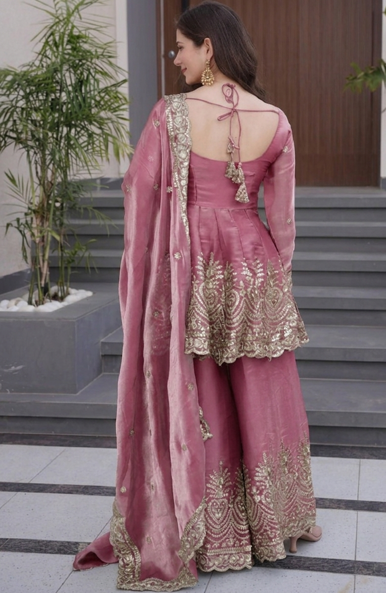 Sitara Mahal Embroidered Sharara Set