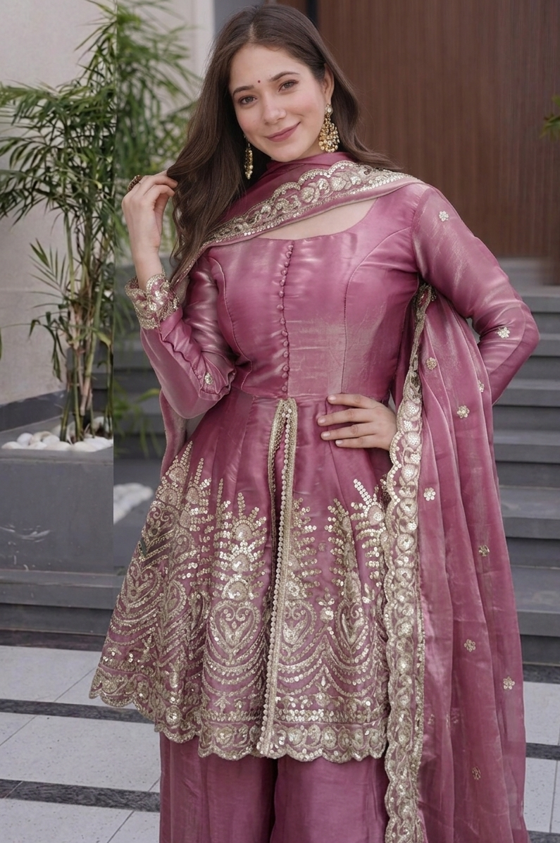 Sitara Mahal Embroidered Sharara Set
