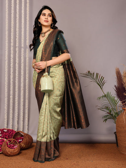 Most Glamorous Banasari Silk Saree With Blouse
