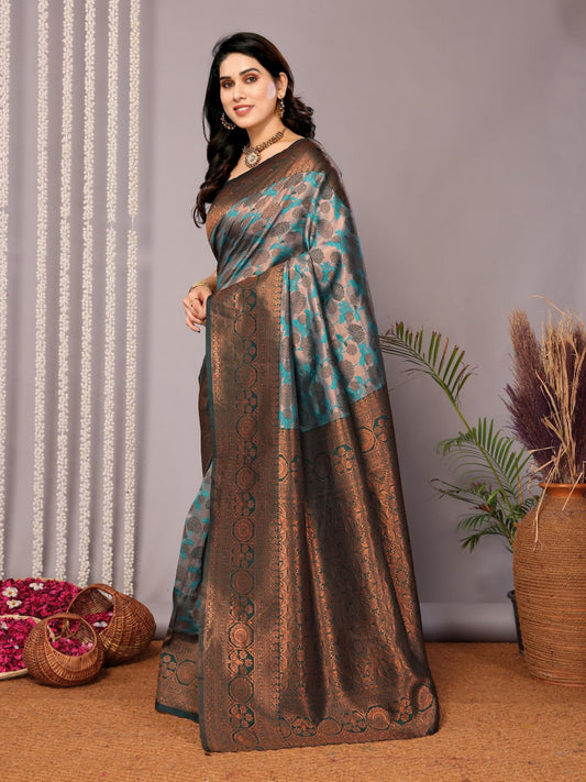 Most Prepossessing Banasari Silk Saree With Blouse