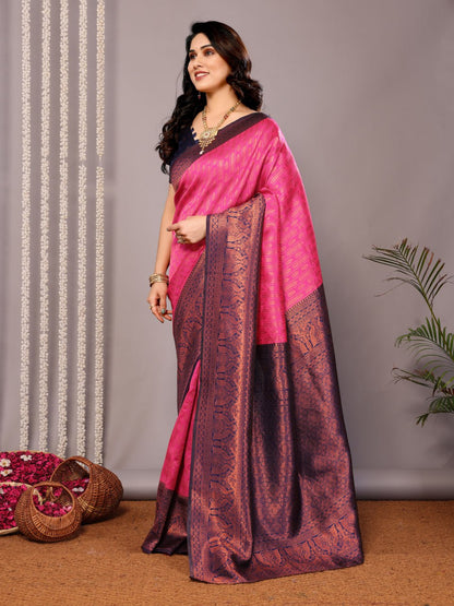 Most Glamorous Banasari Silk Saree With Blouse