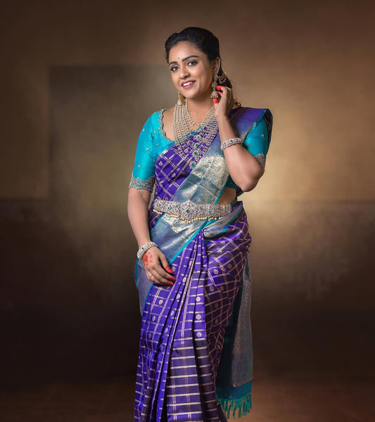 Most Pretty Banasari Silk Saree With Blouse