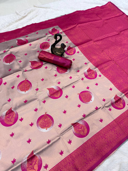 Very Beautiful Banarasi Silk Saree With Blouse
