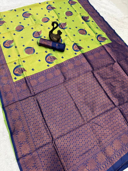 Very Beautiful Banarasi Silk Saree With Blouse