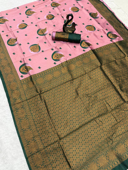 Very Beautiful Banarasi Silk Saree With Blouse