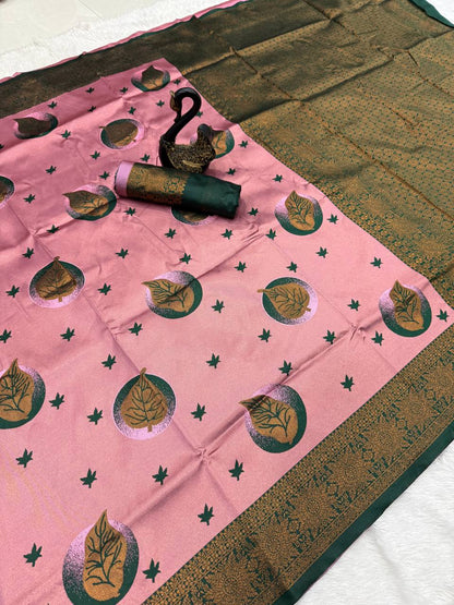 Very Beautiful Banarasi Silk Saree With Blouse