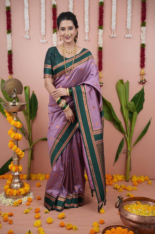 Most Elegant Banarasi Silk Saree With Blouse