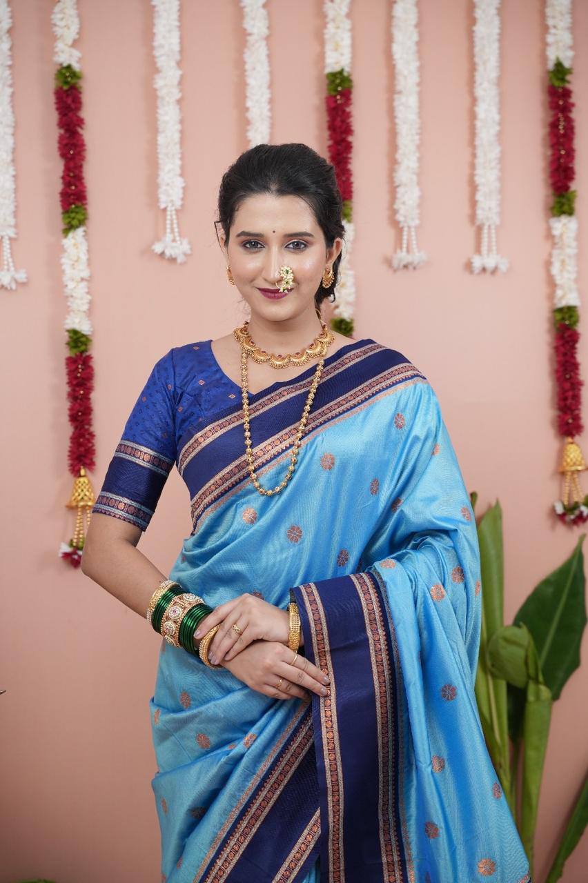 Most Elegant Banarasi Silk Saree With Blouse
