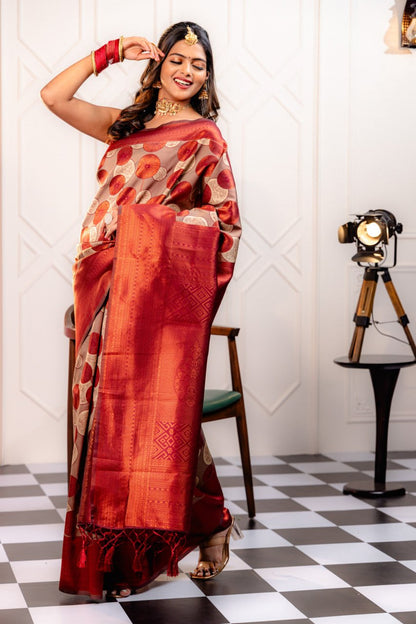 Most Good-Looking Banarasi Silk Saree With Blouse