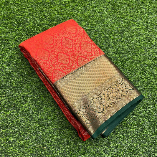Most Attractive Banasari Silk Saree With Blouse