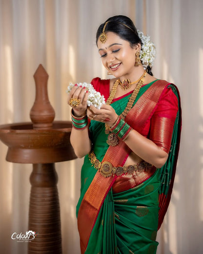 Most Smashing Banasari Silk Saree With Blouse