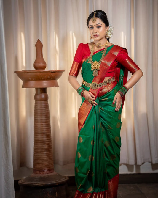 Most Smashing Banasari Silk Saree With Blouse