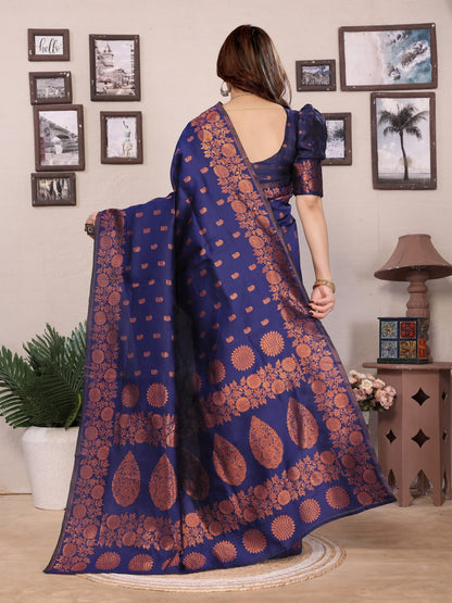 Most Graceful Banarasi Silk Saree With Rich Pallu