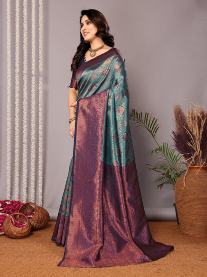 Most Appealing Banasari Silk Saree With Blouse
