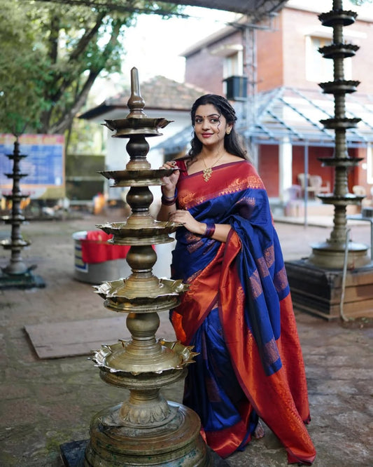 Most Pretty Banasari Silk Saree With Blouse
