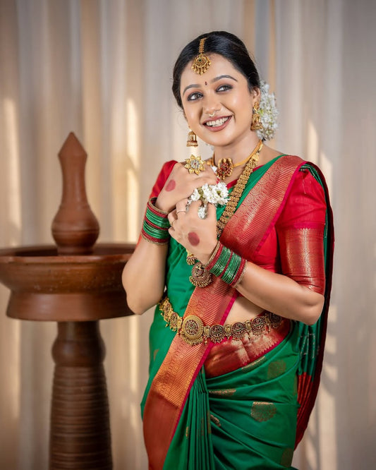 Most Smashing Banasari Silk Saree With Blouse
