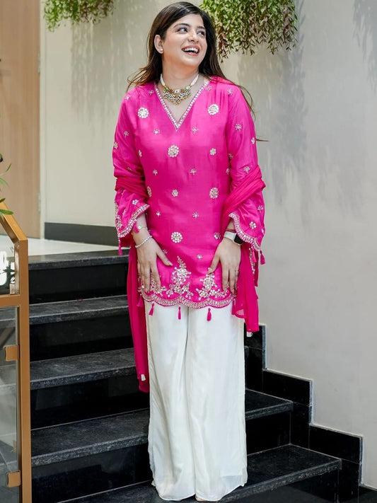 Prakriti Pink Heritage Suit Set