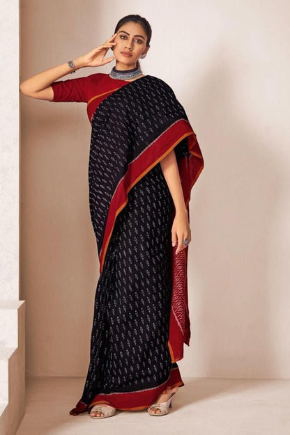 Sr Sarees Barkha Vol 4 Mal Cotton Ikkat Print Sarees Collection